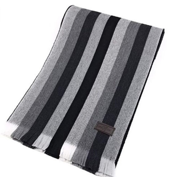 Men's 100% Australian Merino Vertical Stripe Scarf